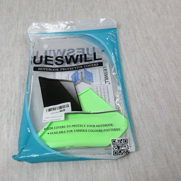 UESWILL Mackbook Pro 13" Clear Notebook Protective Cover Case + Microfiber Cloth - Picture 2 of 8